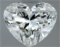 Natural Diamond 0.50 Carats, Heart with  Cut, J Color, VS1 Clarity and Certified by GIA
