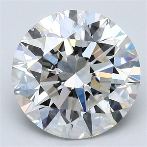 Picture of Natural Diamond 4.01 Carats, Round with Excellent Cut, I Color, SI1 Clarity and Certified by GIA