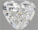Natural Diamond 0.42 Carats, Heart with  Cut, H Color, VVS1 Clarity and Certified by GIA