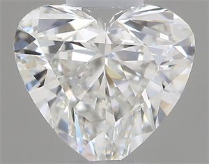 Picture of Natural Diamond 0.42 Carats, Heart with  Cut, H Color, VVS1 Clarity and Certified by GIA