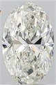 Natural Diamond 3.01 Carats, Oval with  Cut, J Color, SI2 Clarity and Certified by GIA