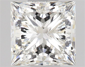 Picture of Natural Diamond 0.54 Carats, Princess with  Cut, G Color, VVS1 Clarity and Certified by GIA