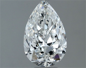 Picture of Natural Diamond 0.71 Carats, Pear with  Cut, F Color, SI1 Clarity and Certified by GIA