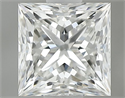 Natural Diamond 0.60 Carats, Princess with  Cut, H Color, VS1 Clarity and Certified by GIA
