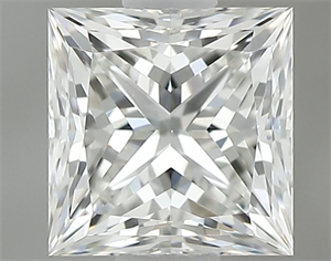 Picture of Natural Diamond 0.60 Carats, Princess with  Cut, H Color, VS1 Clarity and Certified by GIA