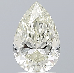 Picture of Natural Diamond 1.50 Carats, Pear with  Cut, K Color, VS2 Clarity and Certified by IGI
