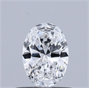 Natural Diamond 0.51 Carats, Oval with  Cut, D Color, VS2 Clarity and Certified by GIA