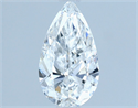 Natural Diamond 1.01 Carats, Pear with  Cut, E Color, SI2 Clarity and Certified by IGI