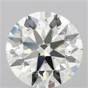 Natural Diamond 3.17 Carats, Round with Excellent Cut, H Color, VVS1 Clarity and Certified by IGI