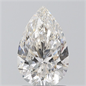 Natural Diamond 1.20 Carats, Pear with  Cut, H Color, SI2 Clarity and Certified by GIA
