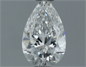 Natural Diamond 0.50 Carats, Pear with  Cut, F Color, SI1 Clarity and Certified by GIA
