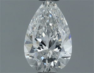 Picture of Natural Diamond 0.50 Carats, Pear with  Cut, F Color, SI1 Clarity and Certified by GIA