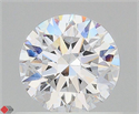 Lab Grown Diamond 0.70 Carats, Round with Ideal Cut, D Color, VS1 Clarity and Certified by IGI