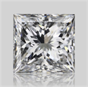 Natural Diamond 0.70 Carats, Princess with  Cut, E Color, VVS2 Clarity and Certified by GIA