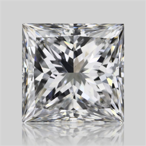 Picture of Natural Diamond 0.70 Carats, Princess with  Cut, E Color, VVS2 Clarity and Certified by GIA