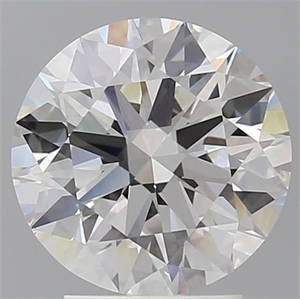 Picture of Lab Grown Diamond 3.09 Carats, Round with Ideal Cut, E Color, VS1 Clarity and Certified by IGI