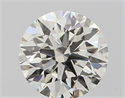 Natural Diamond 0.70 Carats, Round with Excellent Cut, I Color, IF Clarity and Certified by IGI