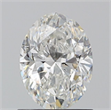 Natural Diamond 1.00 Carats, Oval with  Cut, G Color, SI2 Clarity and Certified by GIA