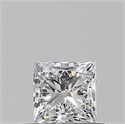 Diamante Natural 0.50 quilates, Princesa , Color D, claridad VS1 y certificado GIA