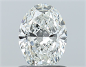 Natural Diamond 0.80 Carats, Oval with  Cut, H Color, VVS2 Clarity and Certified by GIA