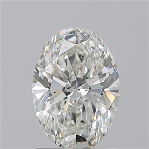Picture of Natural Diamond 1.50 Carats, Oval with  Cut, J Color, SI2 Clarity and Certified by GIA
