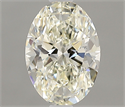 Natural Diamond 0.45 Carats, Oval with  Cut, L Color, IF Clarity and Certified by GIA