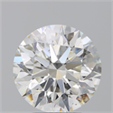 Natural Diamond 3.71 Carats, Round with Excellent Cut, H Color, SI1 Clarity and Certified by GIA