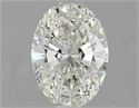 Natural Diamond 1.01 Carats, Oval with  Cut, J Color, SI2 Clarity and Certified by GIA