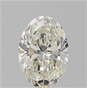 Natural Diamond 3.02 Carats, Oval with  Cut, K Color, SI2 Clarity and Certified by GIA