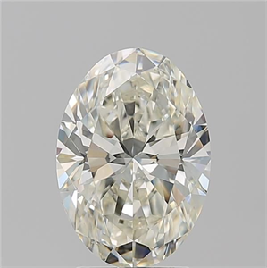 Picture of Natural Diamond 3.02 Carats, Oval with  Cut, K Color, SI2 Clarity and Certified by GIA