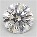 Natural Diamond 0.70 Carats, Round with Excellent Cut, H Color, VVS2 Clarity and Certified by GIA
