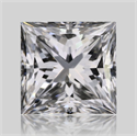 Natural Diamond 0.30 Carats, Princess with  Cut, E Color, VVS1 Clarity and Certified by GIA