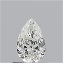 Natural Diamond 0.50 Carats, Pear with  Cut, G Color, VS2 Clarity and Certified by GIA