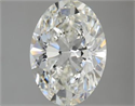 Natural Diamond 2.50 Carats, Oval with  Cut, H Color, VVS2 Clarity and Certified by GIA