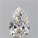 Natural Diamond 0.74 Carats, Pear with  Cut, I Color, IF Clarity and Certified by GIA