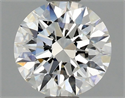 Natural Diamond 0.73 Carats, Round with Excellent Cut, H Color, SI1 Clarity and Certified by GIA