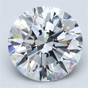 Picture of Natural Diamond 4.01 Carats, Round with Excellent Cut, G Color, SI1 Clarity and Certified by GIA