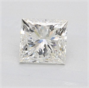 Natural Diamond 0.81 Carats, Princess with  Cut, I Color, I1 Clarity and Certified by GIA
