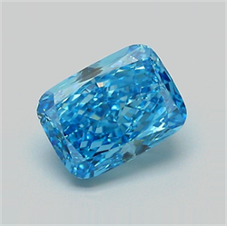 Picture of Lab Grown Diamond 2.26 Carats, CUSHION MODIFIED with  Cut, Fancy Vivid Blue Color, VVS2 Clarity and Certified by IGI
