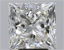 Natural Diamond 4.90 Carats, Princess with  Cut, J Color, SI1 Clarity and Certified by GIA