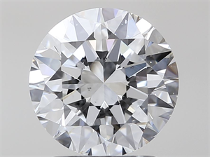 Picture of Natural Diamond 1.80 Carats, Round with Excellent Cut, D Color, SI1 Clarity and Certified by GIA