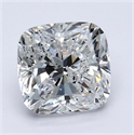 Natural Diamond 1.71 Carats, Cushion with  Cut, D Color, I1 Clarity and Certified by GIA
