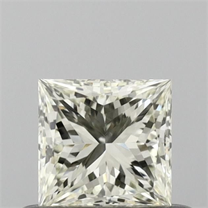 Picture of Natural Diamond 0.43 Carats, Princess with  Cut, K Color, IF Clarity and Certified by IGI