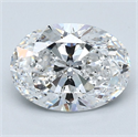 Diamante Natural 2.01 quilates, Ovalado , Color E, claridad SI2 y certificado GIA