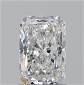 Natural Diamond 1.20 Carats, Radiant with  Cut, G Color, SI2 Clarity and Certified by GIA