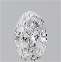 Natural Diamond 1.20 Carats, Oval with  Cut, D Color, VS2 Clarity and Certified by GIA