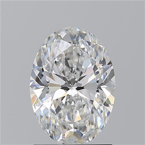 Picture of Natural Diamond 1.51 Carats, Oval with  Cut, F Color, SI1 Clarity and Certified by GIA
