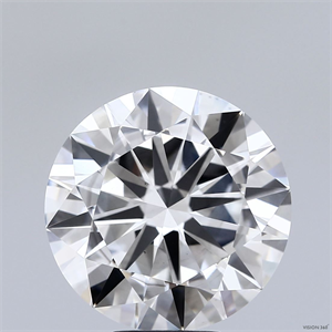 Picture of Lab Grown Diamond 7.01 Carats, Round with Excellent Cut, F Color, VS2 Clarity and Certified by IGI