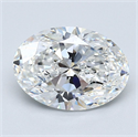Diamante Natural 2.51 quilates, Ovalado , Color F, claridad VS2 y certificado GIA
