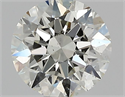 Natural Diamond 0.60 Carats, Round with Excellent Cut, K Color, SI1 Clarity and Certified by GIA